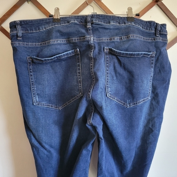 Lane Bryant Mid Rise Skinny Stretchy Distressed Signiture Fit Jean 22 - Picture 7 of 8